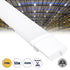 GloboStar® 60169 LED Γραμμικό Βιομηχανικό Φωτιστικό Tri-Proof 150cm 55W 6006lm 120° AC 220-240V Αδιάβροχο IP65 Μ150 x Π6 x Υ4cm Θερμό Λευκό 2700K - 3 Years Warranty - ledmania.gr