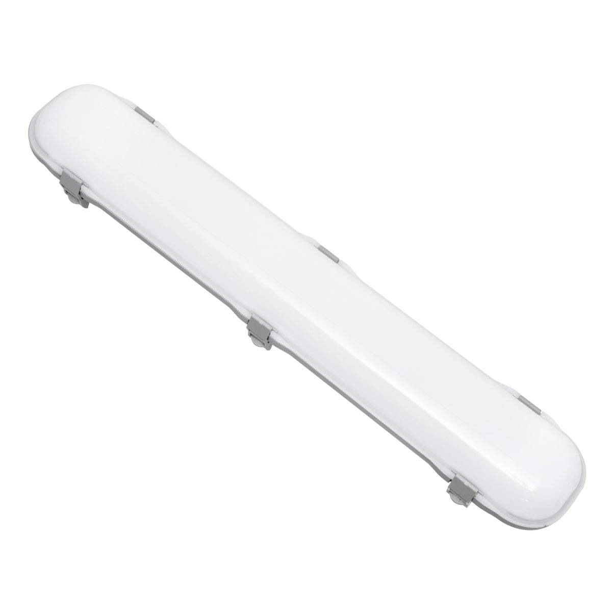 GloboStar® 60170 LED Γραμμικό Βιομηχανικό Φωτιστικό Tri-Proof 60cm 24W 2785lm 120° AC 220-240V Αδιάβροχο IP65 Μ60 x Π10.5 x Υ8cm Ψυχρό Λευκό 6000K - 3 Years Warranty - ledmania.gr