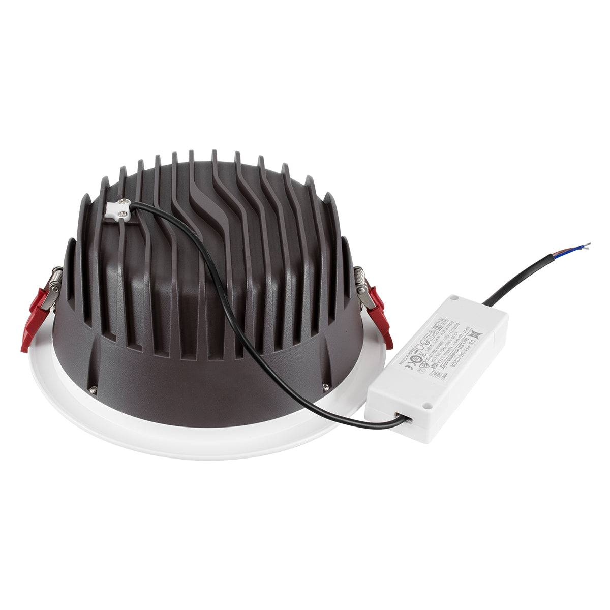 GloboStar® 60195 Χωνευτό LED Panel Downlight Φ22cm 42W 5040lm 60° AC 220-240V IP20 Φ22 x Υ9.5cm Φυσικό Λευκό 4500K - OSRAM LED CHIP TECHNOLOGY - 5 Years Warranty - ledmania.gr