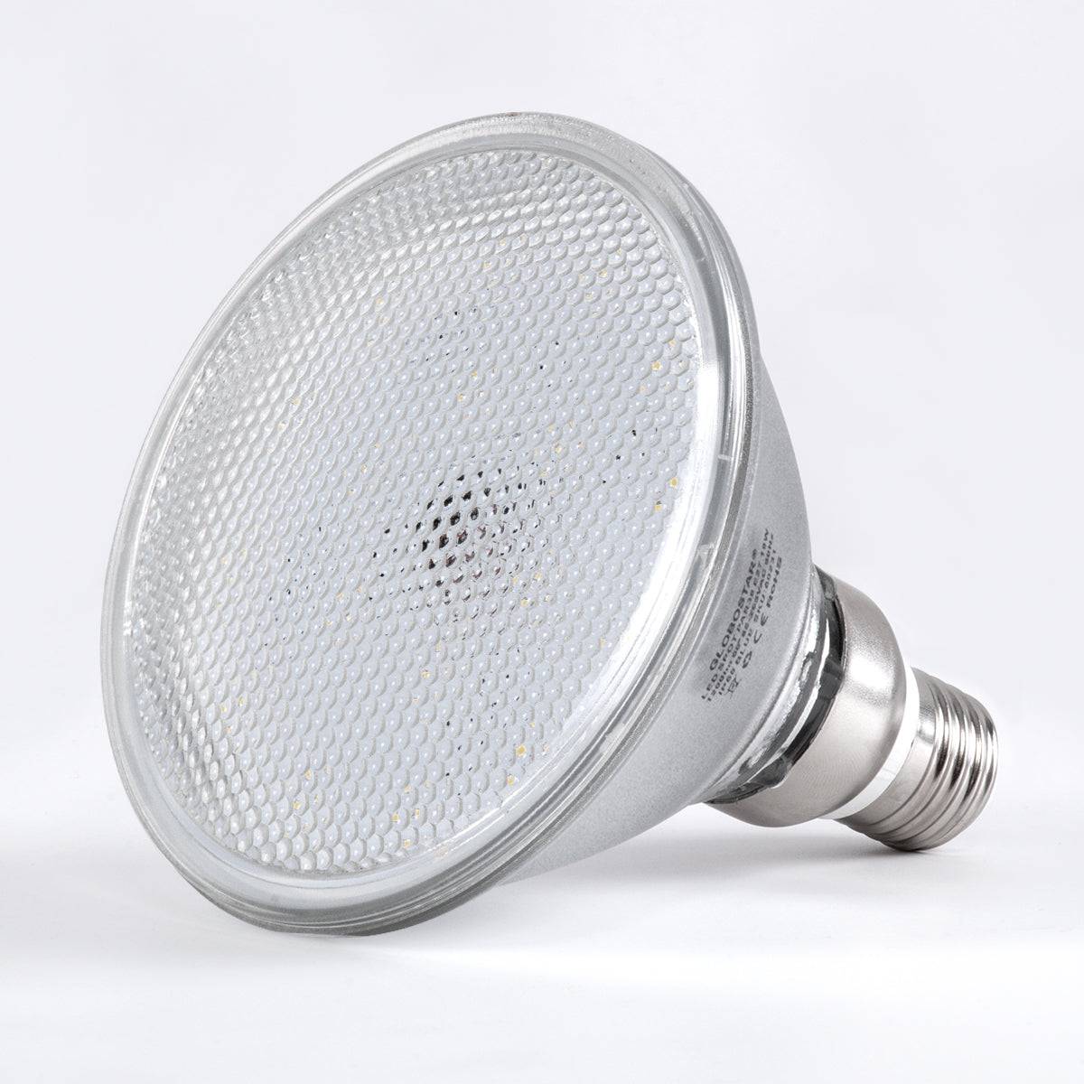 GloboStar® 60227 Λάμπα LED E27 PAR38 Κήπου Σκληρού Υάλου 18W 1900lm 60° AC 220-240V IP65 Φ12 x Υ13cm Φυσικό Λευκό 4500K - 3 Years Warranty - ledmania.gr