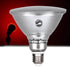 GloboStar® 60229 Λάμπα LED E27 PAR38 Κήπου Σκληρού Υάλου 18W 1200lm 60° AC 220-240V IP65 Φ12 x Υ13cm Κόκκινο - 3 Years Warranty - ledmania.gr