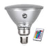 GloboStar® 60233 Λάμπα LED E27 PAR38 Κήπου Σκληρού Υάλου 18W 1200lm 60° AC 220-240V IP65 Φ12 x Υ13cm - Εναλλαγή Φωτισμού μέσω Τηλεχειριστηρίου - Πολύχρωμο RGB - 3 Years Warranty - ledmania.gr