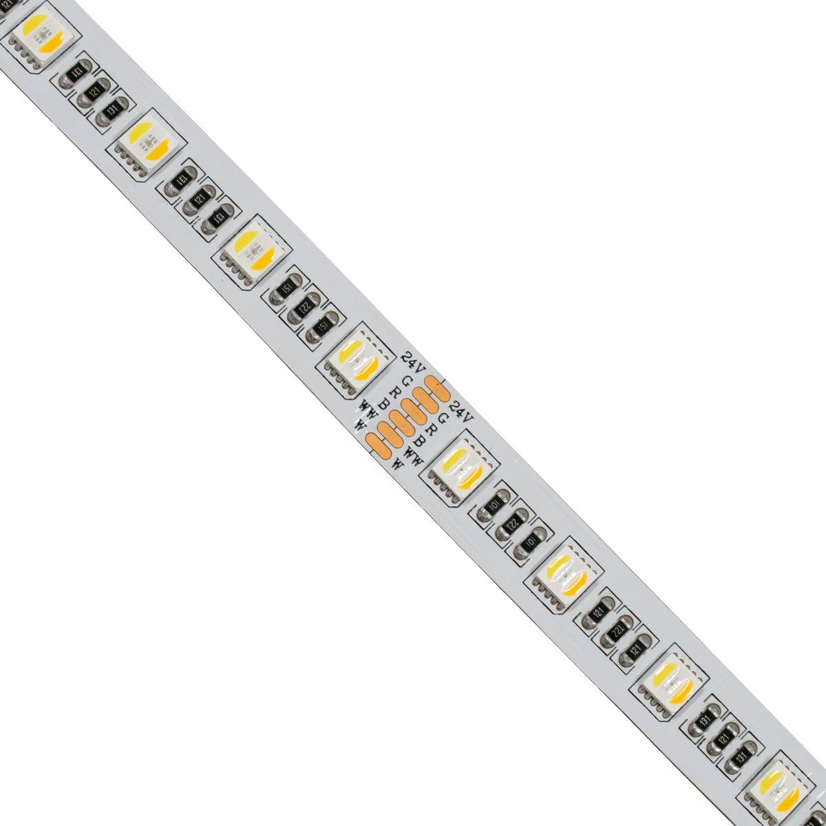 GloboStar® 70265 Ταινία LED SMD 5050 RGBW + WW 5in1 5m 20.4W/m 60LED/m 120° DC 24V IP20 1150lm/m Ψυχρό Λευκό 6000K & 1050lm/m Θερμό Λευκό 3000K & 900lm/m RGB - ledmania.gr