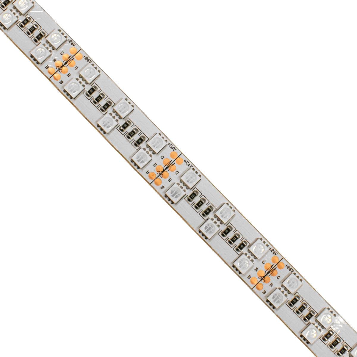 GloboStar® 70279 Διπλή Ταινία LED SMD 5050 5m 28.8W/m 120LED/m 2908lm/m 120° DC 24V IP20 RGB - 5 Χρόνια Εγγύηση - ledmania.gr