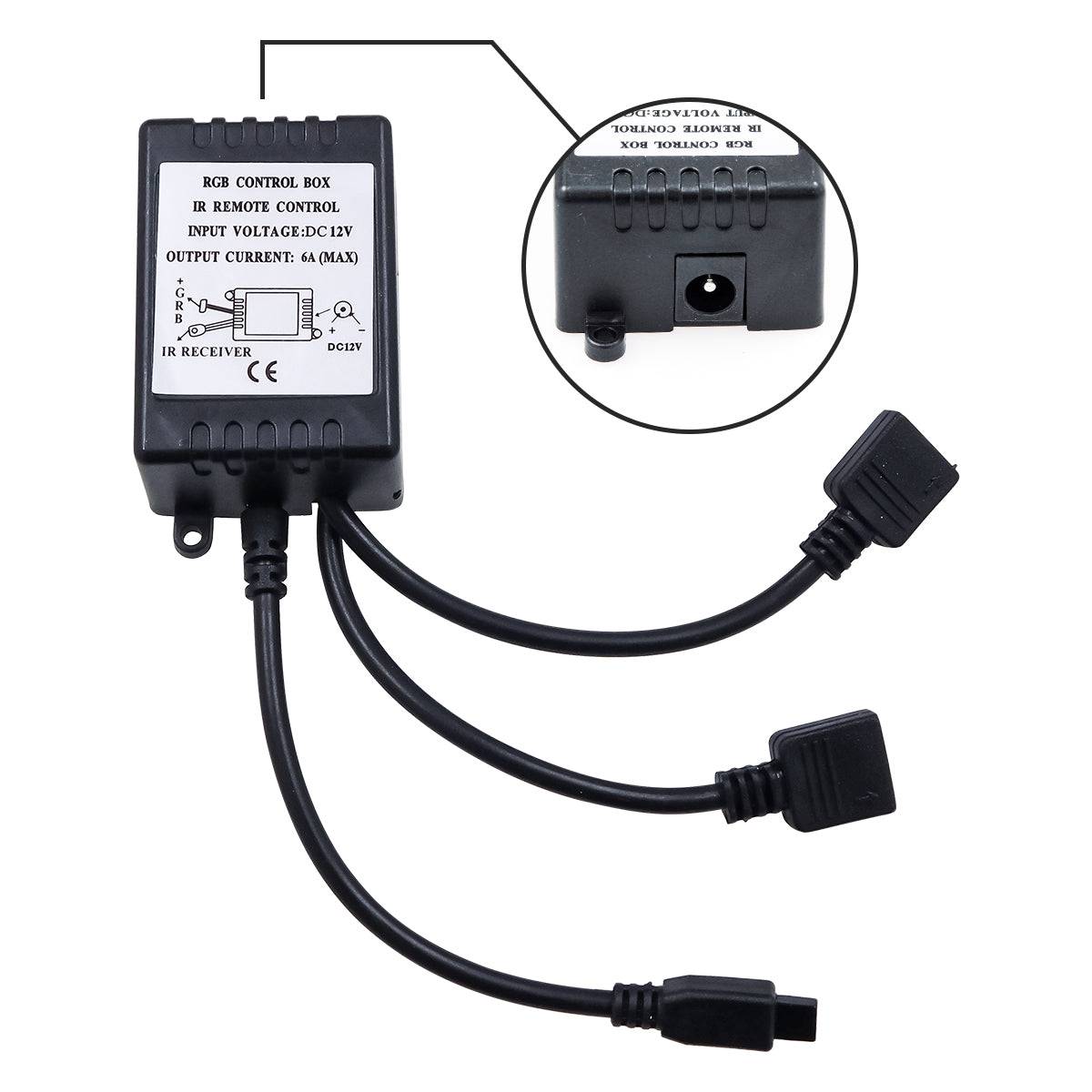 GloboStar® 70406 Σετ Ταινία TV Kit LED RGB SMD 5050 2m (4x50CM) 14.4W/2m 60LED/2m 1454lm/2m 120° USB DC 5V Οπίσθιου Κρυφού Φωτισμού για Τηλεόραση με Ασύρματο Τηλεχειριστήριο Αδιάβροχο IP65 RGB - ledmania.gr