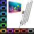 GloboStar® 70406 Σετ Ταινία TV Kit LED RGB SMD 5050 2m (4x50CM) 14.4W/2m 60LED/2m 1454lm/2m 120° USB DC 5V Οπίσθιου Κρυφού Φωτισμού για Τηλεόραση με Ασύρματο Τηλεχειριστήριο Αδιάβροχο IP65 RGB - ledmania.gr