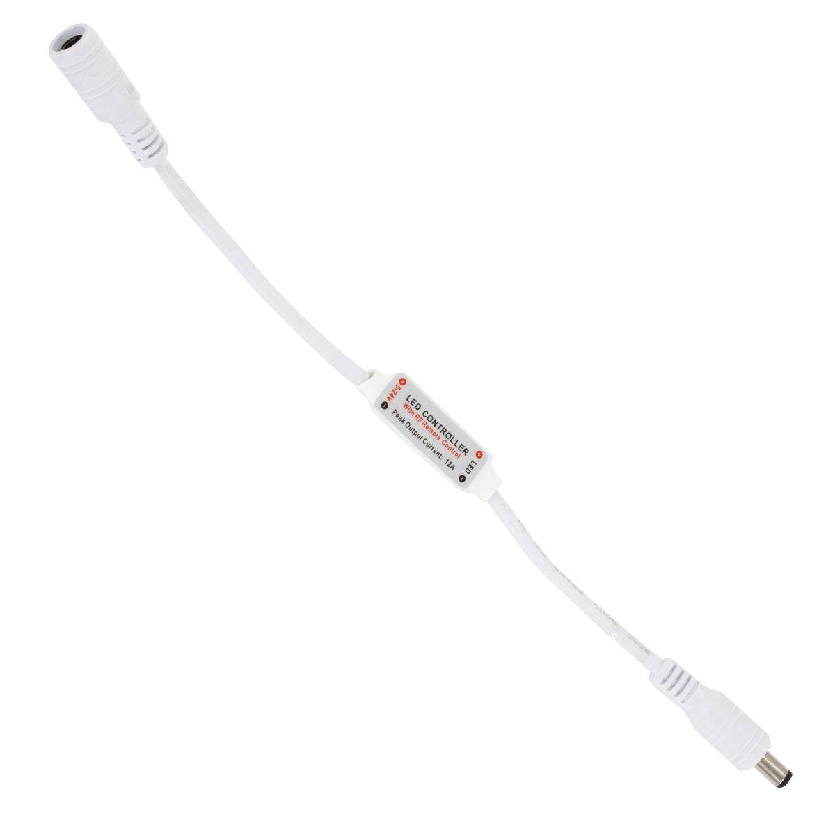 GloboStar® 70412 Σετ Ταινία LED 5m 72W/5m 12V 60LED/m 5050 SMD 1497lm/m 120° Αδιάβροχη IP65 με Ασύρματο Χειριστήριο RF 2.4Ghz και Τροφοδοτικό Θερμό Λευκό 3000K Dimmable - ledmania.gr