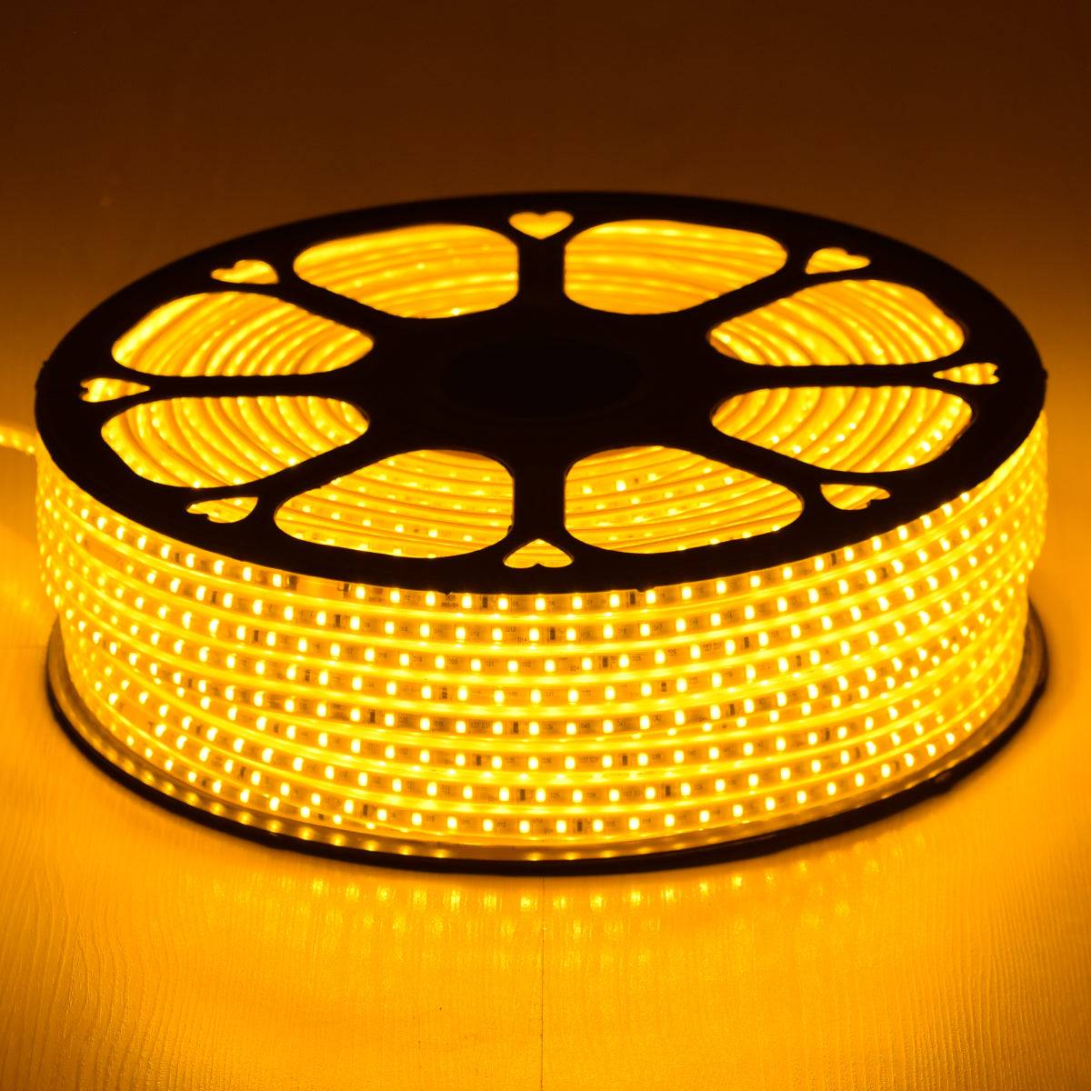GloboStar® 70503 Slim Ταινία Μονής Σειράς Epistar LED SMD 2835 1m 12W/m 96LED/m 1572lm/m 120° DC 230V Αδιάβροχη IP68 Ultra Θερμό Λευκό 2200K Dimmable - ledmania.gr