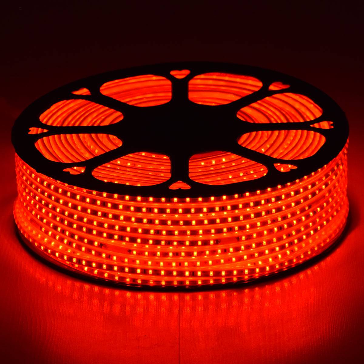 GloboStar® 70504 Slim Ταινία Μονής Σειράς Epistar LED SMD 2835 1m 12W/m 96LED/m 1572lm/m 120° DC 230V Αδιάβροχη IP68 Κόκκινο Dimmable - ledmania.gr