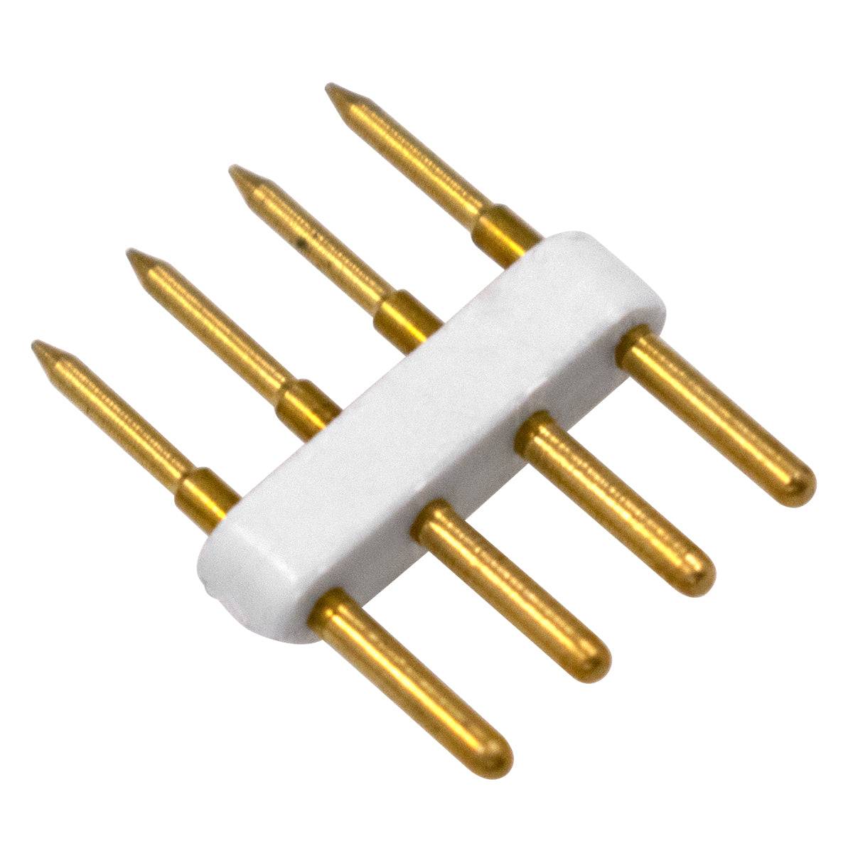 GloboStar® 70545 Σύνδεσμος Καρφάκι Wide Ταινίας Διπλής Σειράς RGB LED 4 Pin - ledmania.gr
