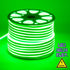 GloboStar® 70564 OVALE 120° Degree Neon Flex Epistar LED SMD 2835 1m 12W/m 120LED/m 1212lm/m 120° DC 24V Αδιάβροχη IP68 Πράσινο Dimmable - ledmania.gr