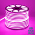 GloboStar® 70577 OVALE 120° Degree Neon Flex Epistar LED SMD 2835 1m 12W/m 120LED/m 1212lm/m 120° DC 230V Αδιάβροχη IP68 Ροζ Dimmable - ledmania.gr