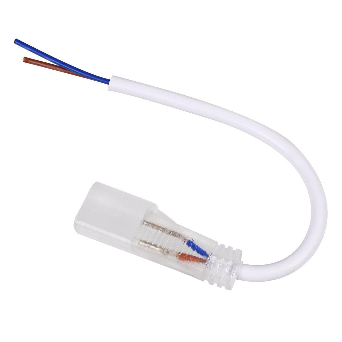 GloboStar® 70613 Καλώδιο Τροφοδοσίας για OVALE 120° Degree Neon Flex LED 24V 2 Pin Αδιάβροχο IP68 - ledmania.gr