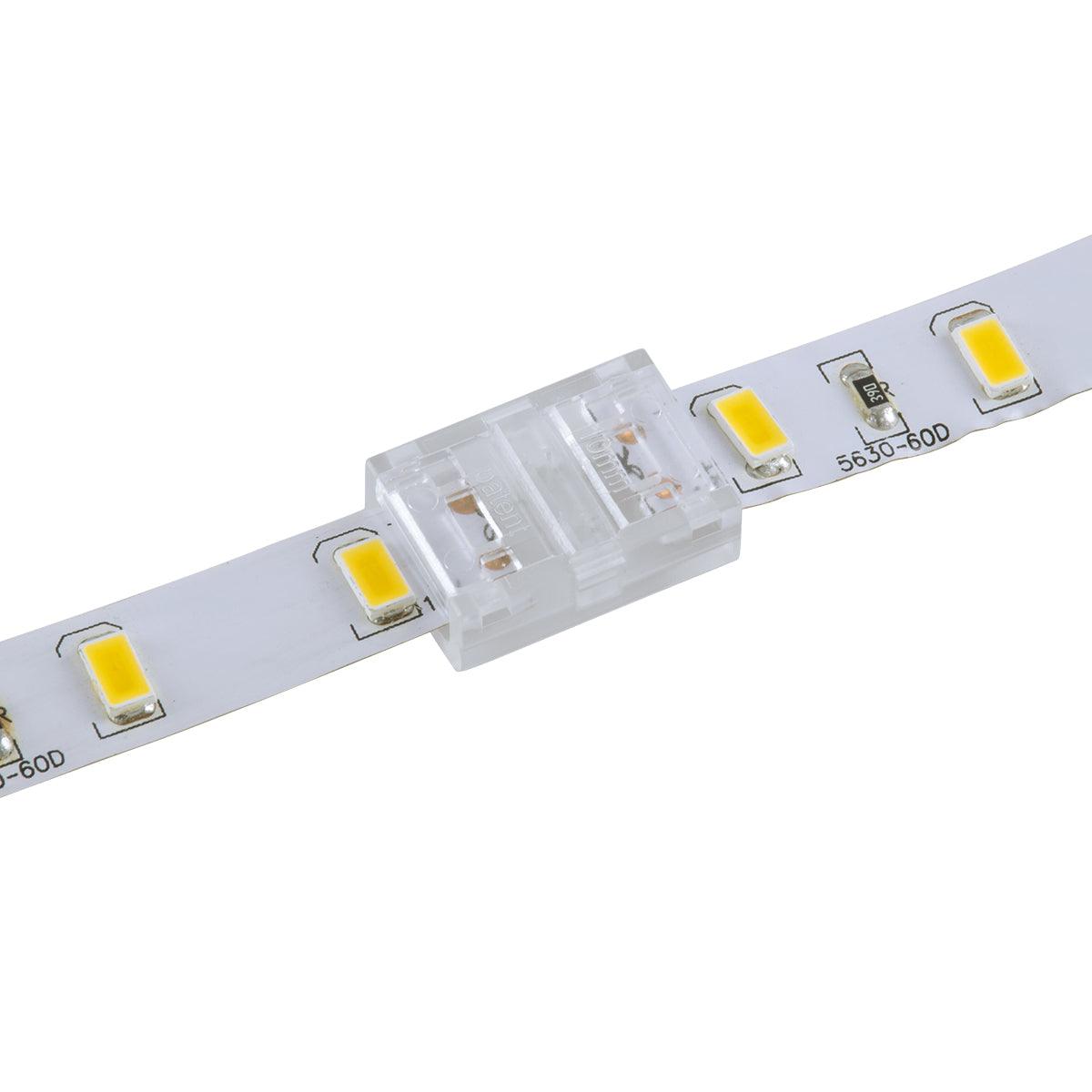 GloboStar® 70685 Ενωτικός Σύνδεσμος για Μονόχρωμη Ταινία LED 10mm 2 PIN σε Μονόχρωμη Ταινία LED 10mm 2 PIN Μ1.9 x Π1.3 x Υ0.7cm Διάφανο - ledmania.gr