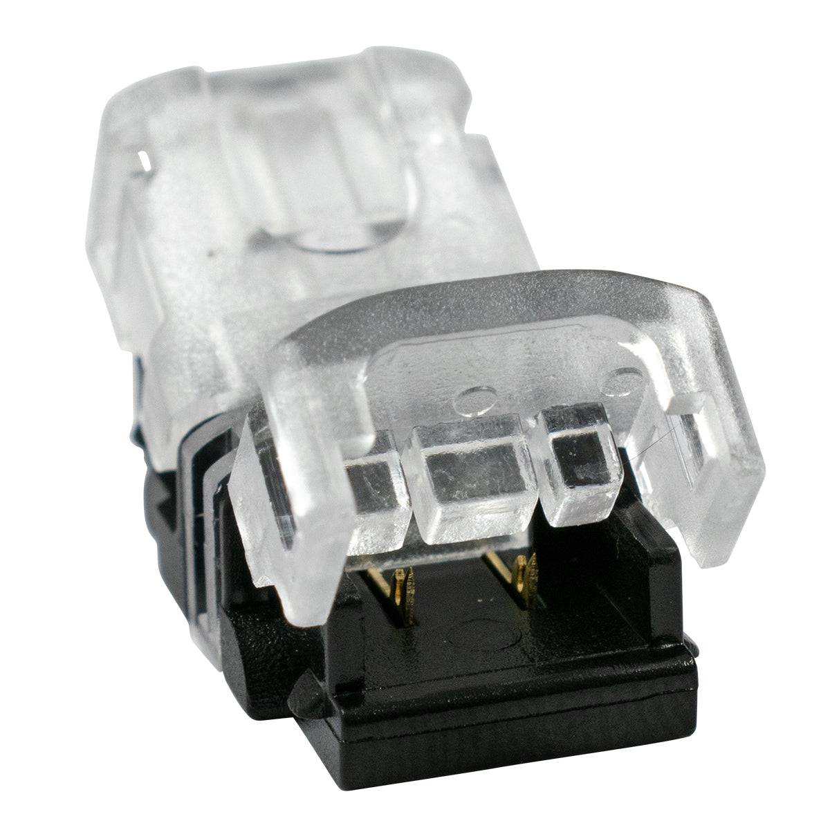 GloboStar® 70714 Ταχυσύνδεσμος Ένωσης IP20 - Strip To Cable Connector για Ένωση 1 x Μονόχρωμης Ταινίας LED Πλάτους 8mm με 1 x Καλώδιο Τροφοδοσίας - ledmania.gr