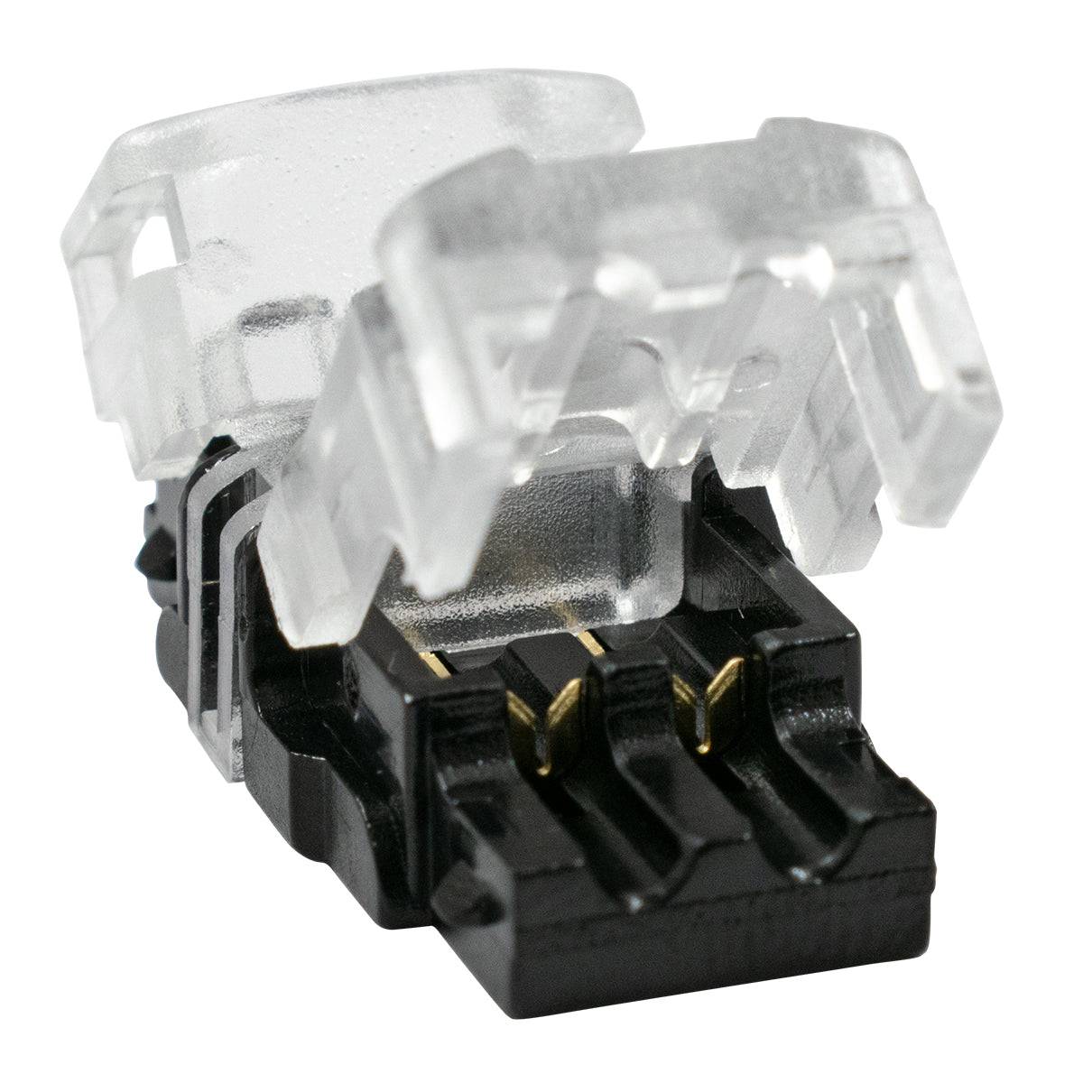 GloboStar® 70714 Ταχυσύνδεσμος Ένωσης IP20 - Strip To Cable Connector για Ένωση 1 x Μονόχρωμης Ταινίας LED Πλάτους 8mm με 1 x Καλώδιο Τροφοδοσίας - ledmania.gr