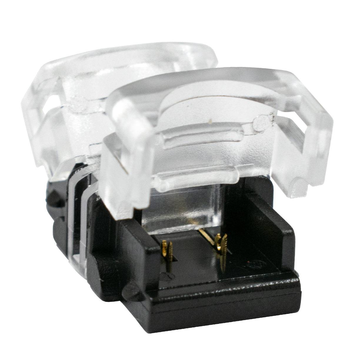 GloboStar® 70715 Αδιάβροχος Ταχυσύνδεσμος Ένωσης IP65 - Strip To Strip Connector για Ένωση 2 x Μονόχρωμες Αδιάβροχες Ταινίες LED Πλάτους 8mm - ledmania.gr