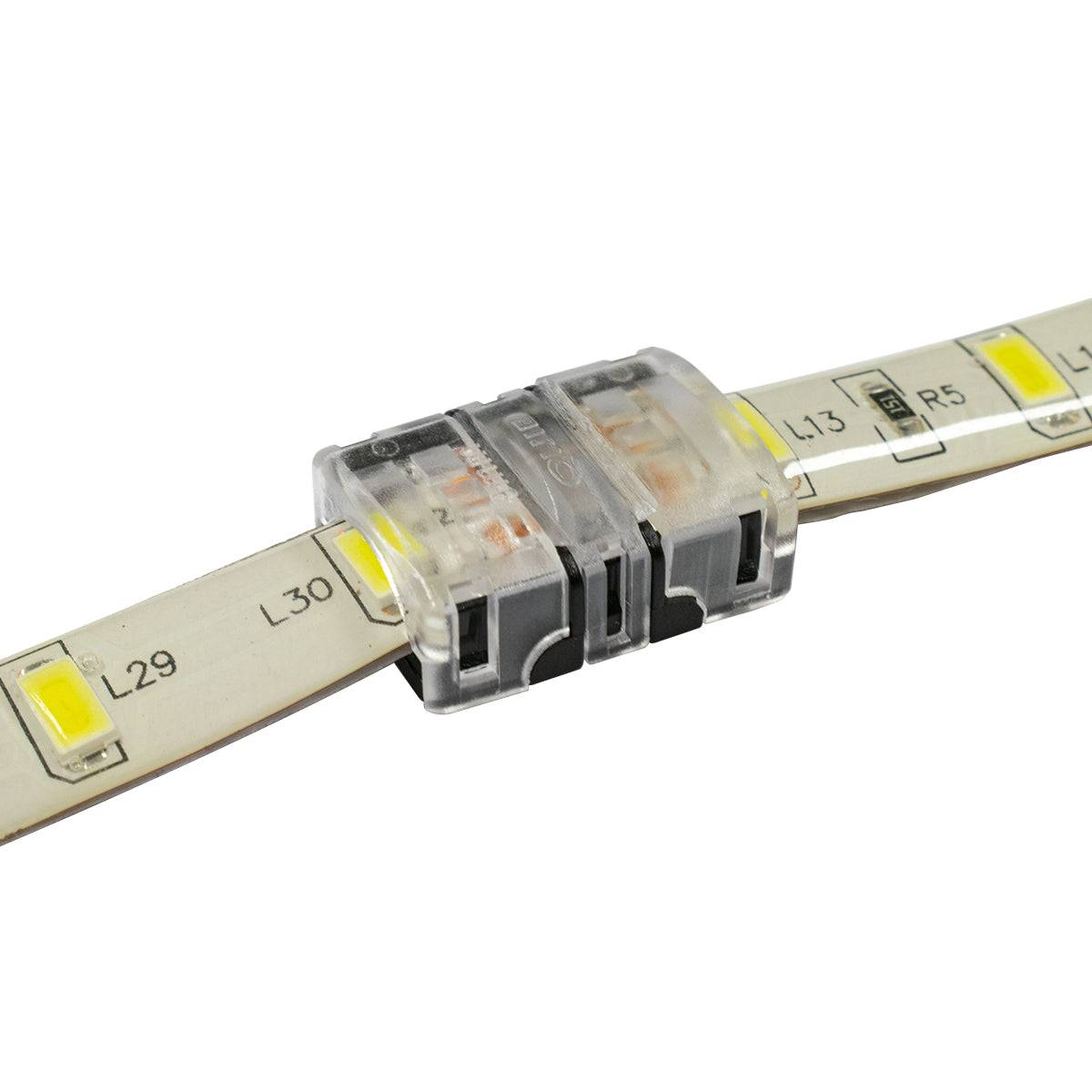 GloboStar® 70715 Αδιάβροχος Ταχυσύνδεσμος Ένωσης IP65 - Strip To Strip Connector για Ένωση 2 x Μονόχρωμες Αδιάβροχες Ταινίες LED Πλάτους 8mm - ledmania.gr