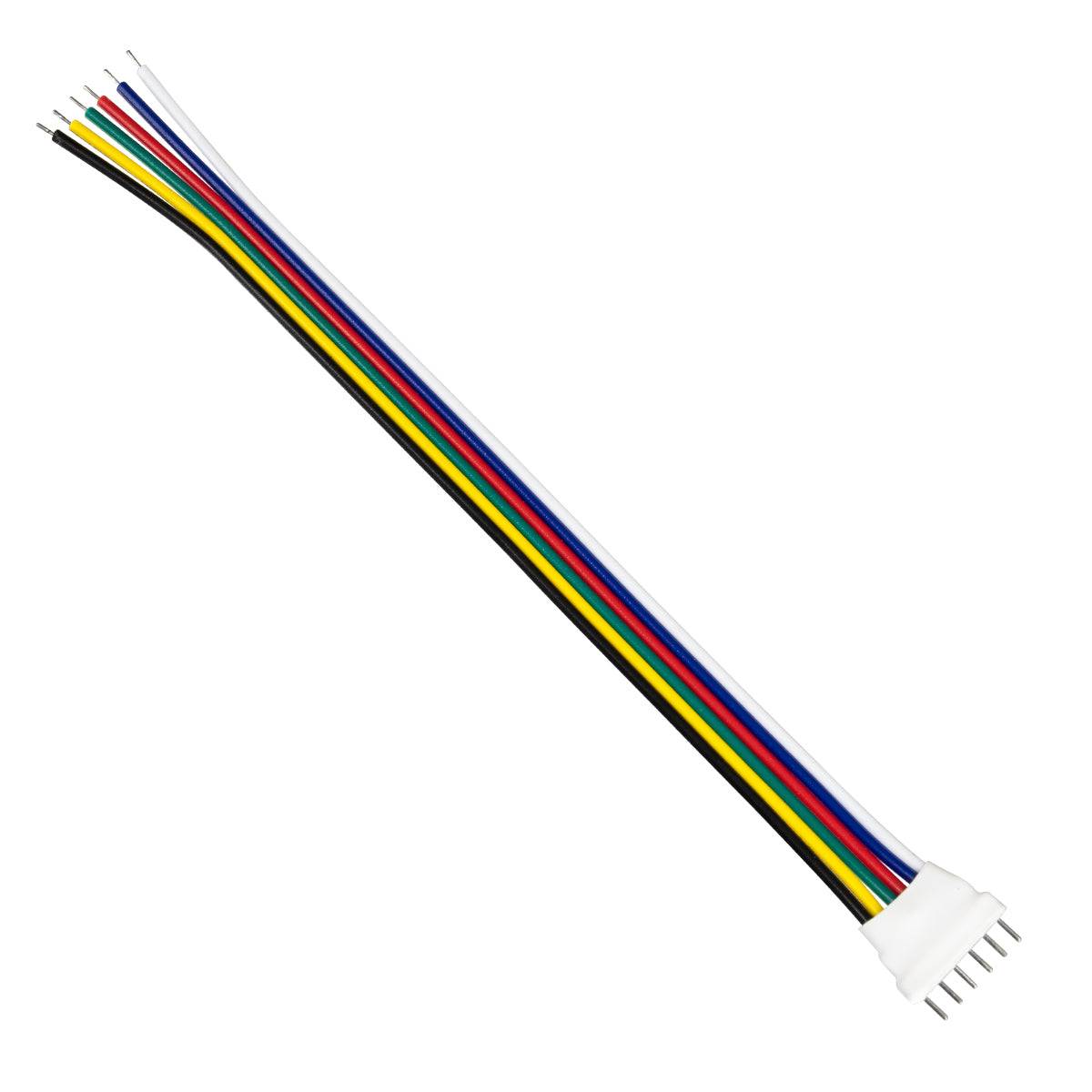 GloboStar® 70744 Καλώδιο Σύνδεσης Connector RGB+CCT με 15cm Καλώδιο 6 PIN - ledmania.gr