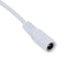 GloboStar® 70746 Καλώδιο Τροφοδοσίας DC 2 Μέτρων από Female 2.1x5.5mm σε 2 x 0.3mm Ατερμάτιστο Καλώδιο Μ200 x Π1.1cm Λευκό - ledmania.gr
