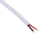 GloboStar® 70747 Καλώδιο Τροφοδοσίας DC 2 Μέτρων από Jack Male 2.1x5.5mm σε 2 x 0.3mm Ατερμάτιστο Καλώδιο Μ200 x Π1.1cm Λευκό - ledmania.gr