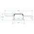 GloboStar® 70820-3M Χωνευτό για Γυψοσανίδα - Trimless Προφίλ Αλουμινίου Ανοδιωμένο με Μαύρο Οπάλ Κάλυμμα για 2 Σειρές Ταινίας LED Πατητό - Press On Πακέτο 5 Τεμάχια των 3 Μέτρων - ledmania.gr