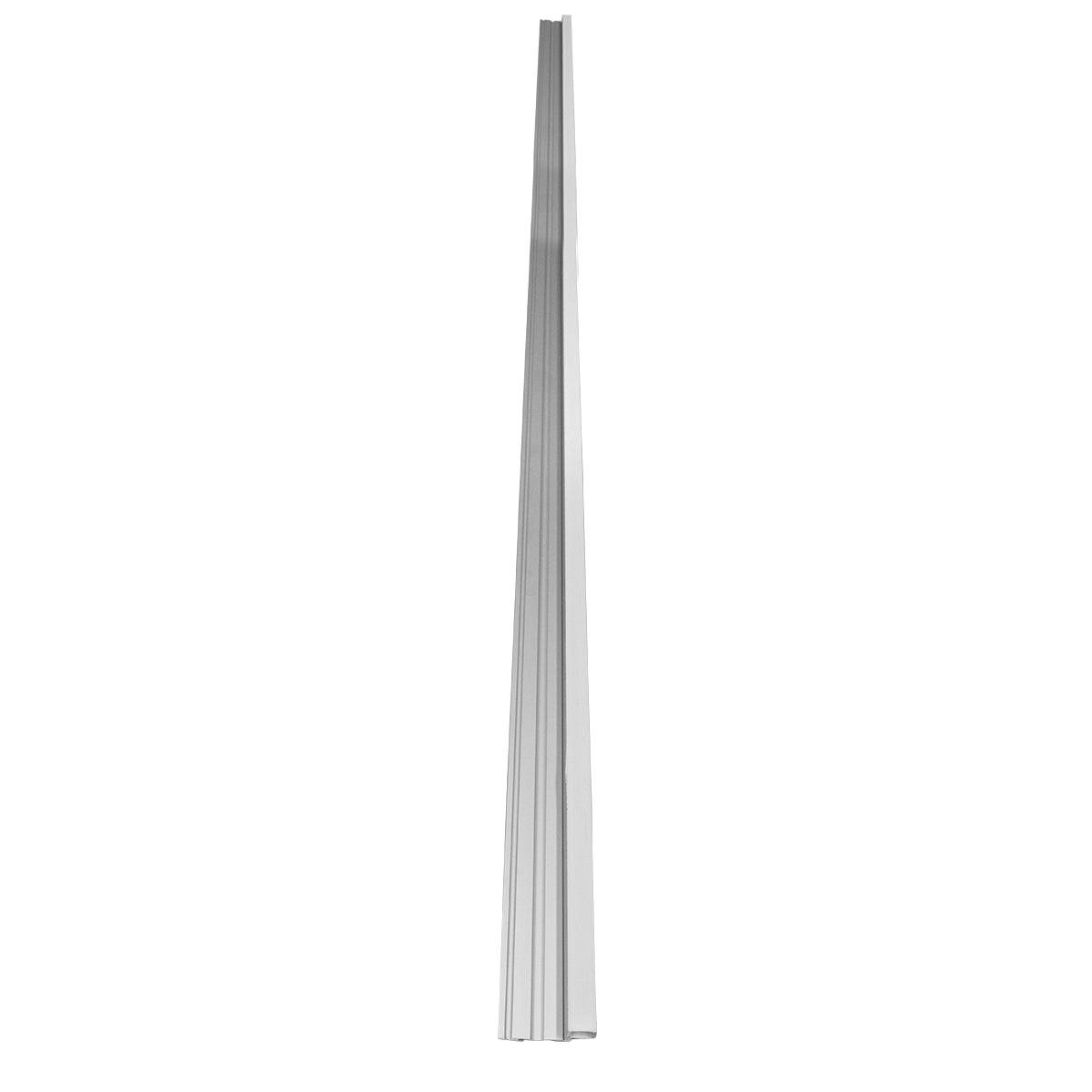 GloboStar® 70823-2M Προφίλ Αλουμινίου για Σκαλοπάτια Ανοδιωμένο με Λευκό Οπάλ Κάλυμμα για 1 Σειρά Ταινίας LED Πατητό - Press On Πακέτο 5 Τεμάχια των 2 Μέτρων - ledmania.gr