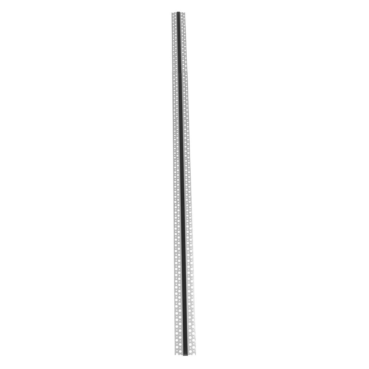 GloboStar® 70839-2M Χωνευτό Γωνιακό για Γυψοσανίδα - Trimless Προφίλ Αλουμινίου Ανοδιωμένο με Μαύρο Οπάλ Κάλυμμα για 1 Σειρά Ταινίας LED Πατητό - Press On Πακέτο 5 Τεμάχια των 2 Μέτρων - ledmania.gr