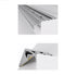 GloboStar® 70841-3M Προφίλ Αλουμινίου για Σκαλοπάτια Μαύρο με Λευκό Οπάλ Κάλυμμα για 1 Σειρά Ταινίας LED Πατητό - Press On 3 Μέτρα - ledmania.gr