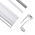 GloboStar® 70842-3M Προφίλ Αλουμινίου για Σκαλοπάτια Ανοδιωμένο με Λευκό Οπάλ Κάλυμμα Up / Down για 2 Σειρές Ταινίας LED Πατητό - Press On με Αντιολισθητικό Ελαστικό Σιλικόνης 3 Μέτρα - ledmania.gr