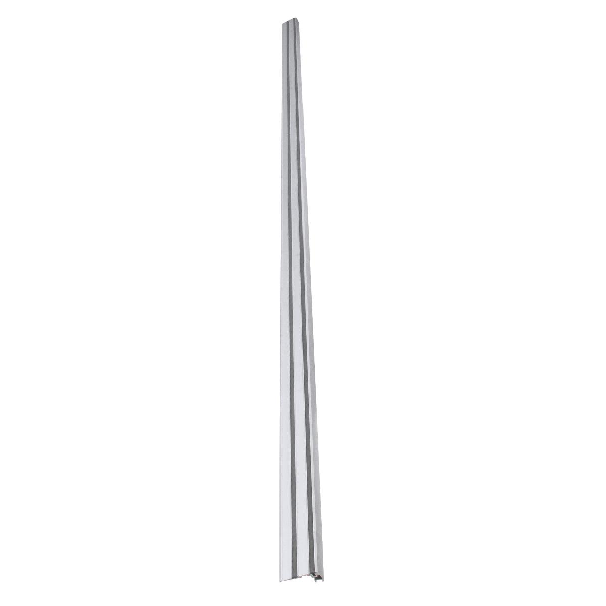GloboStar® 70842-3M Προφίλ Αλουμινίου για Σκαλοπάτια Ανοδιωμένο με Λευκό Οπάλ Κάλυμμα Up / Down για 2 Σειρές Ταινίας LED Πατητό - Press On με Αντιολισθητικό Ελαστικό Σιλικόνης 3 Μέτρα - ledmania.gr