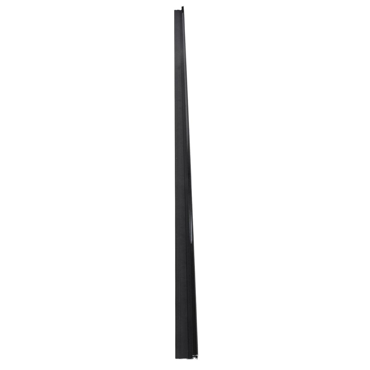 GloboStar® 70843-3M Προφίλ Αλουμινίου για Σκαλοπάτια Μαύρο με Μαύρο Οπάλ Κάλυμμα Up / Down για 2 Σειρές Ταινίας LED Πατητό - Press On με Αντιολισθητικό Ελαστικό Σιλικόνης 3 Μέτρα - ledmania.gr