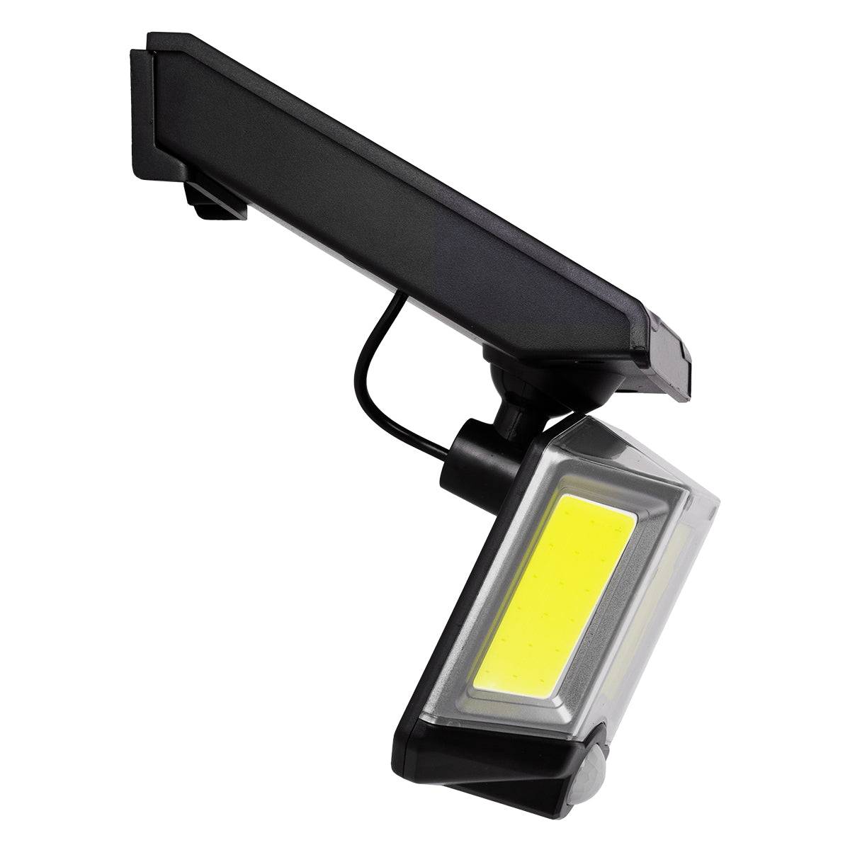 GloboStar® 71482 Αυτόνομος Ηλιακός Προβολέας LED COB 20W 1500lm με Ενσωματωμένη Μπαταρία 2400mAh - Φωτοβολταϊκό Πάνελ με Αισθητήρα Ημέρας-Νύχτας - PIR Αισθητήρα Κίνησης και Ασύρματο Χειριστήριο IR Αδιάβροχο IP65 Ψυχρό Λευκό 6000K - ledmania.gr