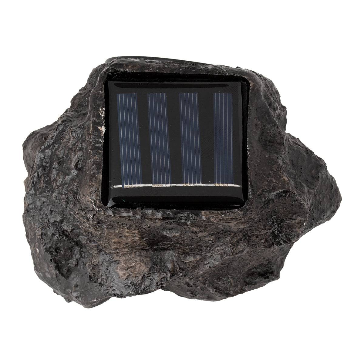 GloboStar® 71484 Αυτόνομο Ηλιακό Φωτιστικό LED SMD 1W 100lm με Ενσωματωμένη Μπαταρία 600mAh - Φωτοβολταϊκό Πάνελ με Αισθητήρα Ημέρας-Νύχτας Αδιάβροχο IP65 Διακοσμητική Πέτρα - Βράχος Κήπου Ψυχρό Λευκό 6000K - ledmania.gr