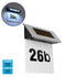 GloboStar® 71485 Αυτόνομο Ηλιακό Φωτιστικό LED SMD 1W 100lm με Ενσωματωμένη Μπαταρία 600mAh - Φωτοβολταϊκό Πάνελ με Αισθητήρα Ημέρας-Νύχτας για Αρίθμηση Διεύθυνσης Δρόμου Αδιάβροχο IP65 Ψυχρό Λευκό 6000K - ledmania.gr