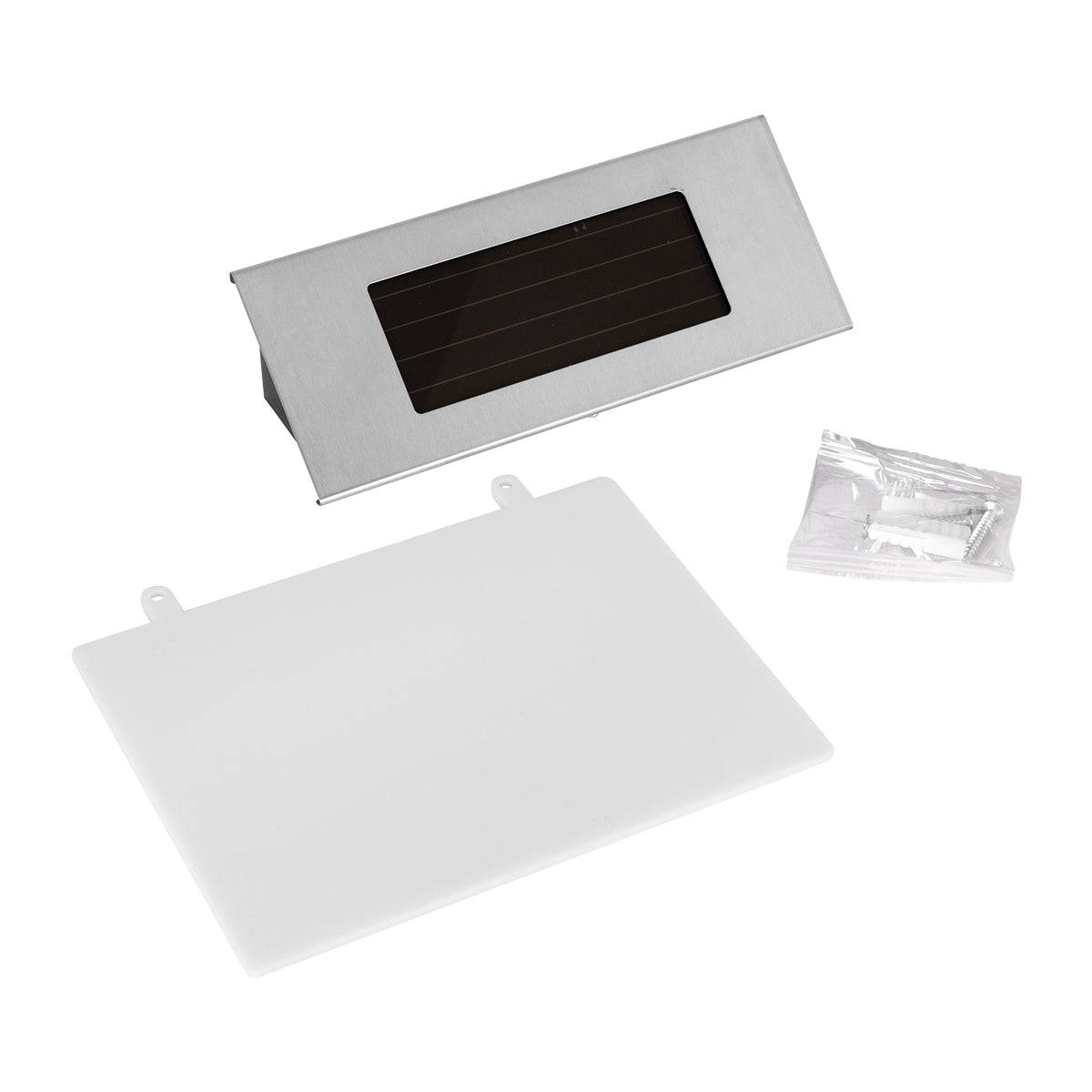 GloboStar® 71485 Αυτόνομο Ηλιακό Φωτιστικό LED SMD 1W 100lm με Ενσωματωμένη Μπαταρία 600mAh - Φωτοβολταϊκό Πάνελ με Αισθητήρα Ημέρας-Νύχτας για Αρίθμηση Διεύθυνσης Δρόμου Αδιάβροχο IP65 Ψυχρό Λευκό 6000K - ledmania.gr