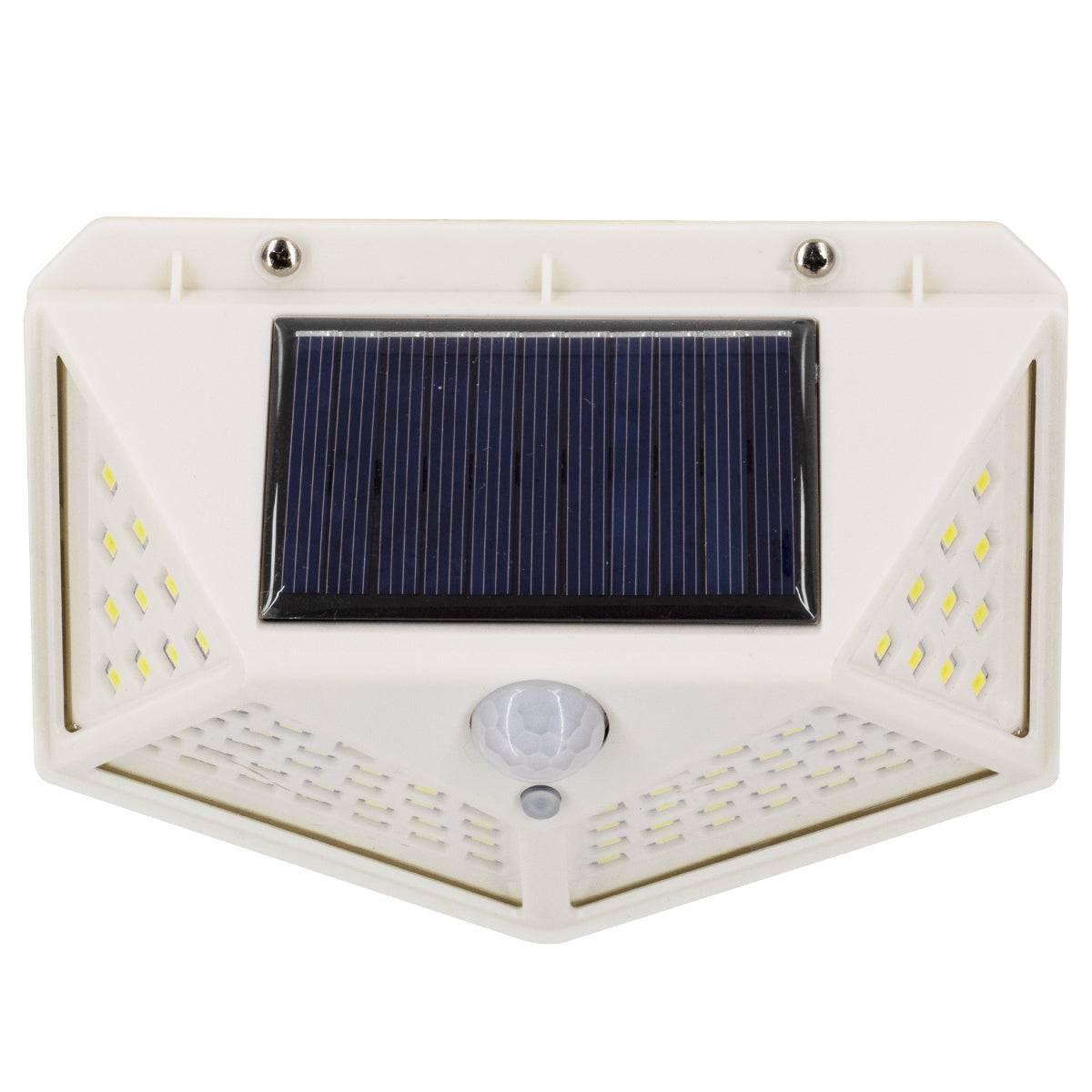 GloboStar® 71498 Αυτόνομο Ηλιακό Φωτιστικό LED SMD 10W 1000lm με Ενσωματωμένη Μπαταρία 1200mAh - Φωτοβολταϊκό Πάνελ με Αισθητήρα Ημέρας-Νύχτας και PIR Αισθητήρα Κίνησης Αδιάβροχο IP65 Ψυχρό Λευκό 6000K - ledmania.gr