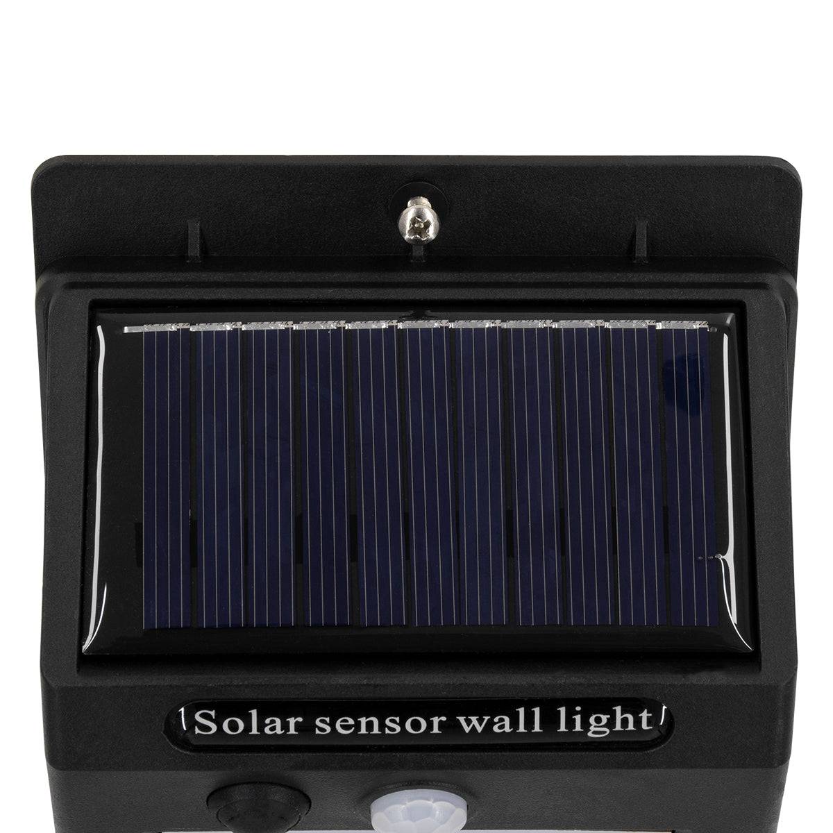 GloboStar® 71501 Αυτόνομο Ηλιακό Φωτιστικό LED SMD 8W 800lm με Ενσωματωμένη Μπαταρία 1200mAh - Φωτοβολταϊκό Πάνελ με Αισθητήρα Ημέρας-Νύχτας και PIR Αισθητήρα Κίνησης Αδιάβροχο IP65 Ψυχρό Λευκό 6000K - ledmania.gr