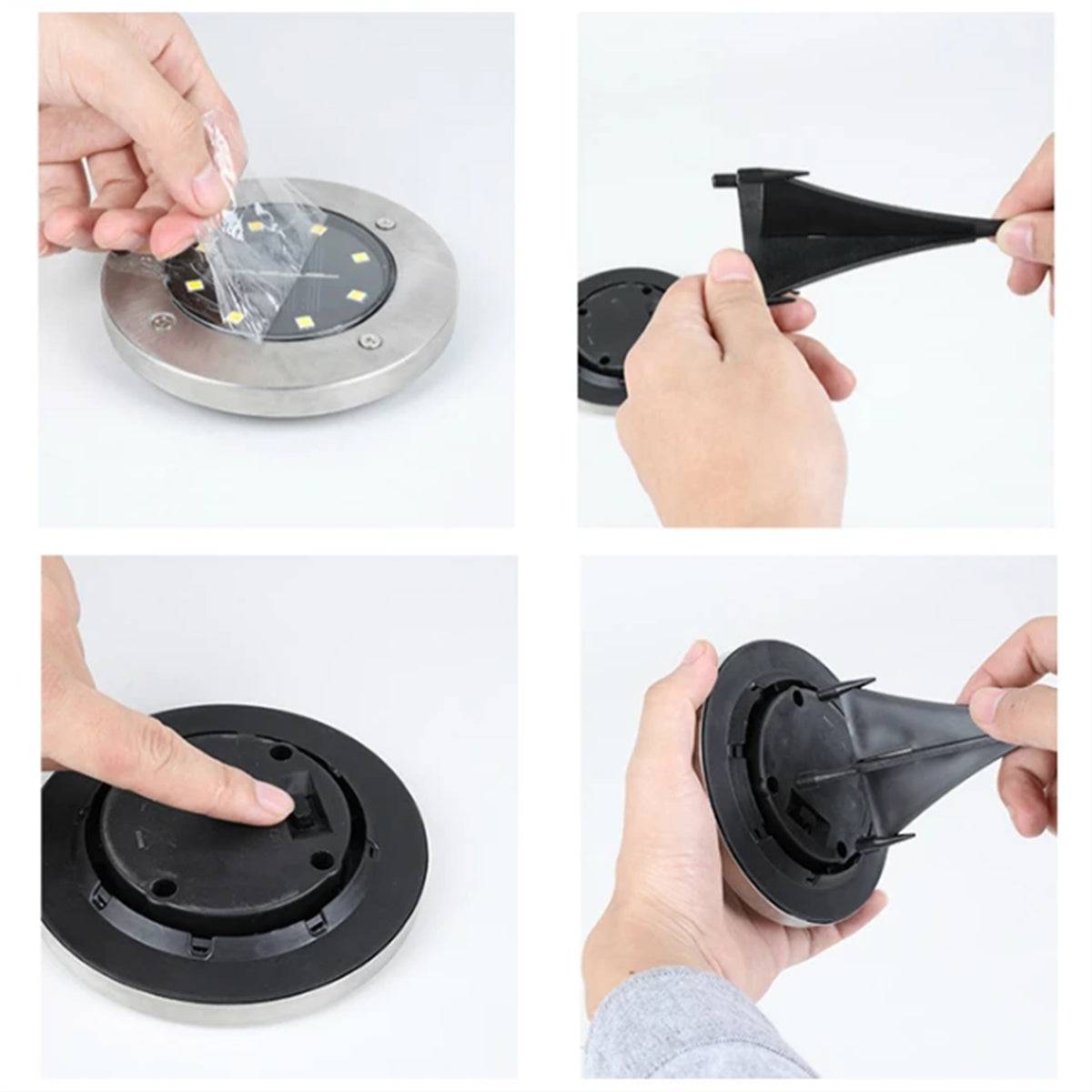 GloboStar® 71504 Αυτόνομο Ηλιακό Φωτιστικό Κήπου LED SMD 3W 200lm με Ενσωματωμένη Μπαταρία 600mAh - Φωτοβολταϊκό Πάνελ με Αισθητήρα Ημέρας-Νύχτας Αδιάβροχο IP65 Ψυχρό Λευκό 6000K - ledmania.gr