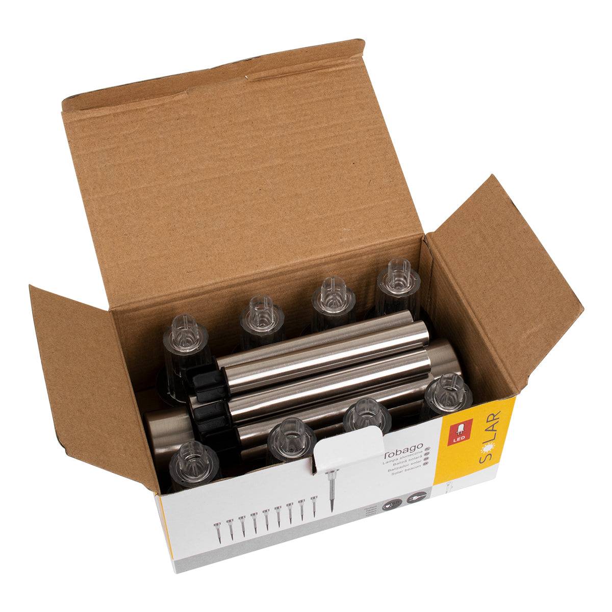 GloboStar® 71522-10 ΣΕΤ 10 Τεμαχίων Αυτόνομα Ηλιακά Φωτιστικά LED SMD 1W 90lm με Ενσωματωμένη Μπαταρία 600mAh - Φωτοβολταϊκό Πάνελ με Αισθητήρα Ημέρας-Νύχτας Αδιάβροχο IP65 Φανάρι Κήπου Στρογγυλό Πολύχρωμο RGB - ledmania.gr
