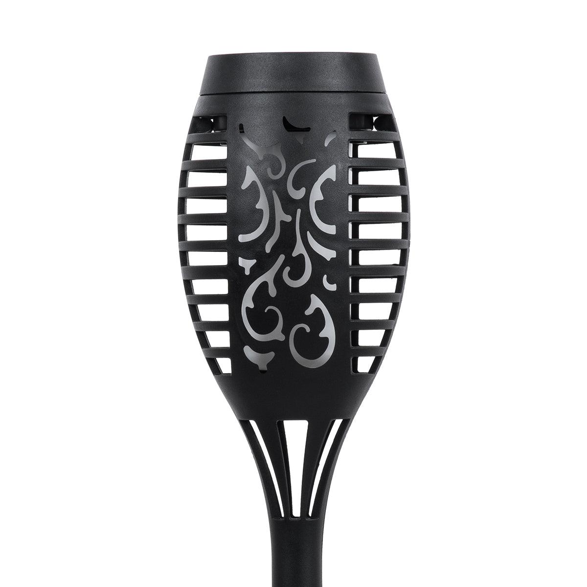 GloboStar® 71527 Αυτόνομο Ηλιακό Φωτιστικό LED SMD 3W 150lm με Ενσωματωμένη Μπαταρία 600mAh - Φωτοβολταϊκό Πάνελ - Αισθητήρα Ημέρας-Νύχτας Φαναράκι Κήπου - Εφέ Φλόγας Διακοσμητικό Αυτόνομο Αδιάβροχο IP65 1500-2000K Φ7 x Υ50cm - ledmania.gr