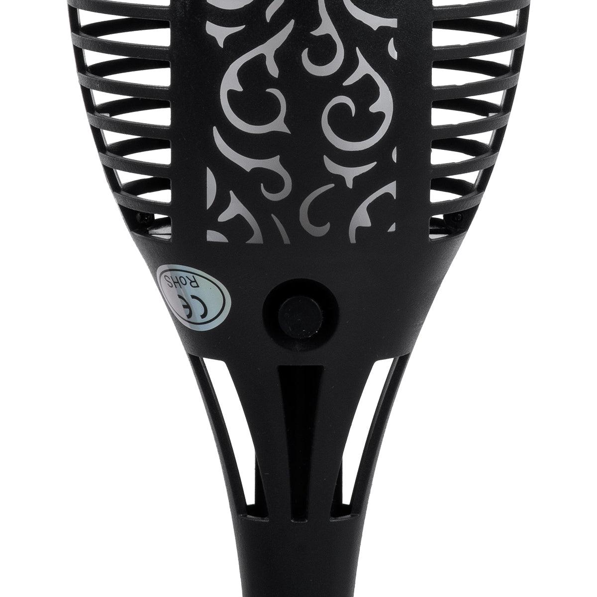 GloboStar® 71528 Αυτόνομο Ηλιακό Φωτιστικό LED SMD 4W 200lm με Ενσωματωμένη Μπαταρία 800mAh - Φωτοβολταϊκό Πάνελ - Αισθητήρα Ημέρας-Νύχτας Φαναράκι Κήπου - Εφέ Φλόγας Διακοσμητικό Αυτόνομο Αδιάβροχο IP65 1500-2000K Φ9.5 x Υ60cm - ledmania.gr