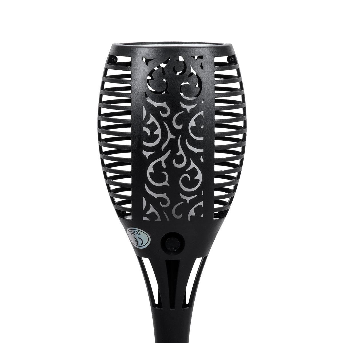 GloboStar® 71528 Αυτόνομο Ηλιακό Φωτιστικό LED SMD 4W 200lm με Ενσωματωμένη Μπαταρία 800mAh - Φωτοβολταϊκό Πάνελ - Αισθητήρα Ημέρας-Νύχτας Φαναράκι Κήπου - Εφέ Φλόγας Διακοσμητικό Αυτόνομο Αδιάβροχο IP65 1500-2000K Φ9.5 x Υ60cm - ledmania.gr