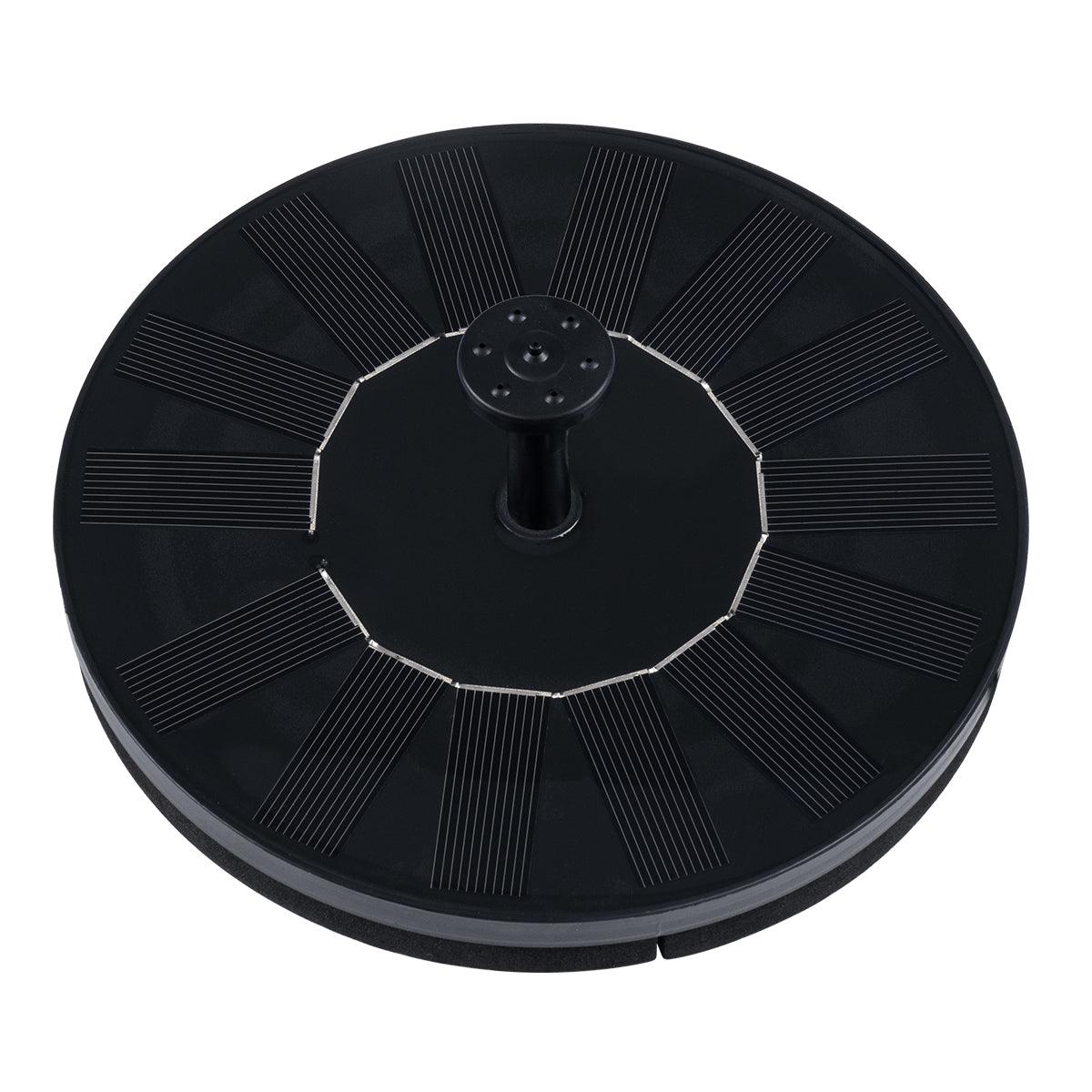 GloboStar® 71530 Ηλιακό Αυτόνομο Φωτοβολταϊκό Διακοσμητικό Συντριβάνι με Μέγιστο Ύψος Νερού 30-60cm - 4 Διαφορετικά Μπέκ Ψεκασμού Αδιάβροχο IP68 Φ16 x Υ7.5cm - ledmania.gr