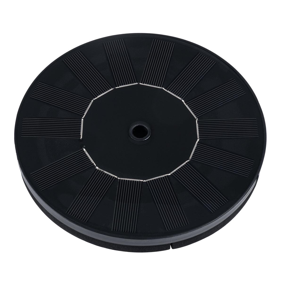 GloboStar® 71530 Ηλιακό Αυτόνομο Φωτοβολταϊκό Διακοσμητικό Συντριβάνι με Μέγιστο Ύψος Νερού 30-60cm - 4 Διαφορετικά Μπέκ Ψεκασμού Αδιάβροχο IP68 Φ16 x Υ7.5cm - ledmania.gr