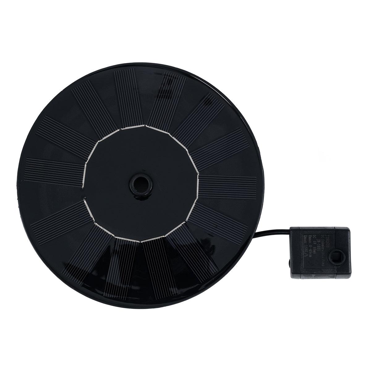 GloboStar® 71530 Ηλιακό Αυτόνομο Φωτοβολταϊκό Διακοσμητικό Συντριβάνι με Μέγιστο Ύψος Νερού 30-60cm - 4 Διαφορετικά Μπέκ Ψεκασμού Αδιάβροχο IP68 Φ16 x Υ7.5cm - ledmania.gr