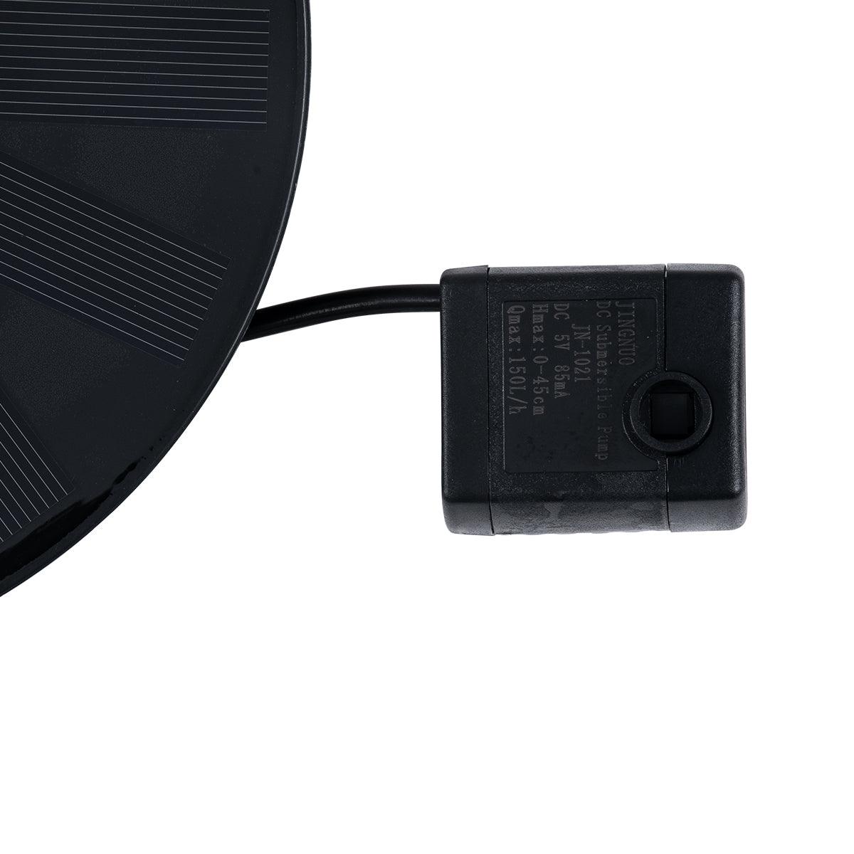 GloboStar® 71530 Ηλιακό Αυτόνομο Φωτοβολταϊκό Διακοσμητικό Συντριβάνι με Μέγιστο Ύψος Νερού 30-60cm - 4 Διαφορετικά Μπέκ Ψεκασμού Αδιάβροχο IP68 Φ16 x Υ7.5cm - ledmania.gr