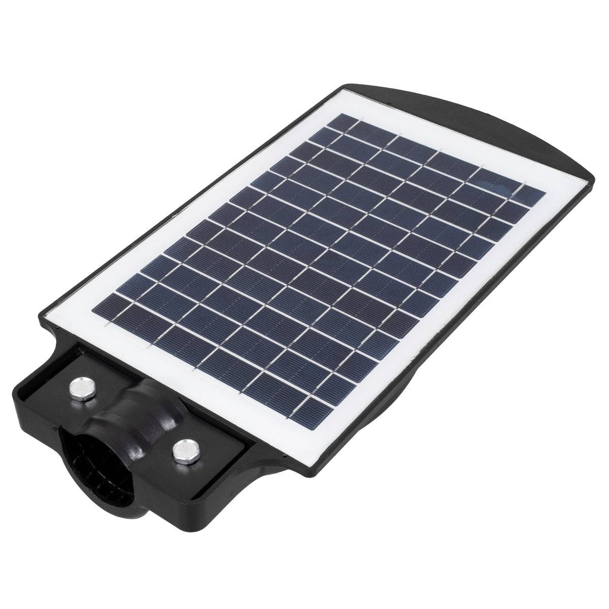 GloboStar® 71550 Αυτόνομο Ηλιακό Φωτιστικό Δρόμου Street Light LED SMD 50W 4000lm με Ενσωματωμένη Μπαταρία Li-ion 4500mAh - Φωτοβολταϊκό Πάνελ με Αισθητήρα Ημέρας-Νύχτας PIR Αισθητήρα Κίνησης και Ασύρματο Χειριστήριο Αδιάβροχο IP65 Ψυχρό Λευκό 6000K - ledmania.gr