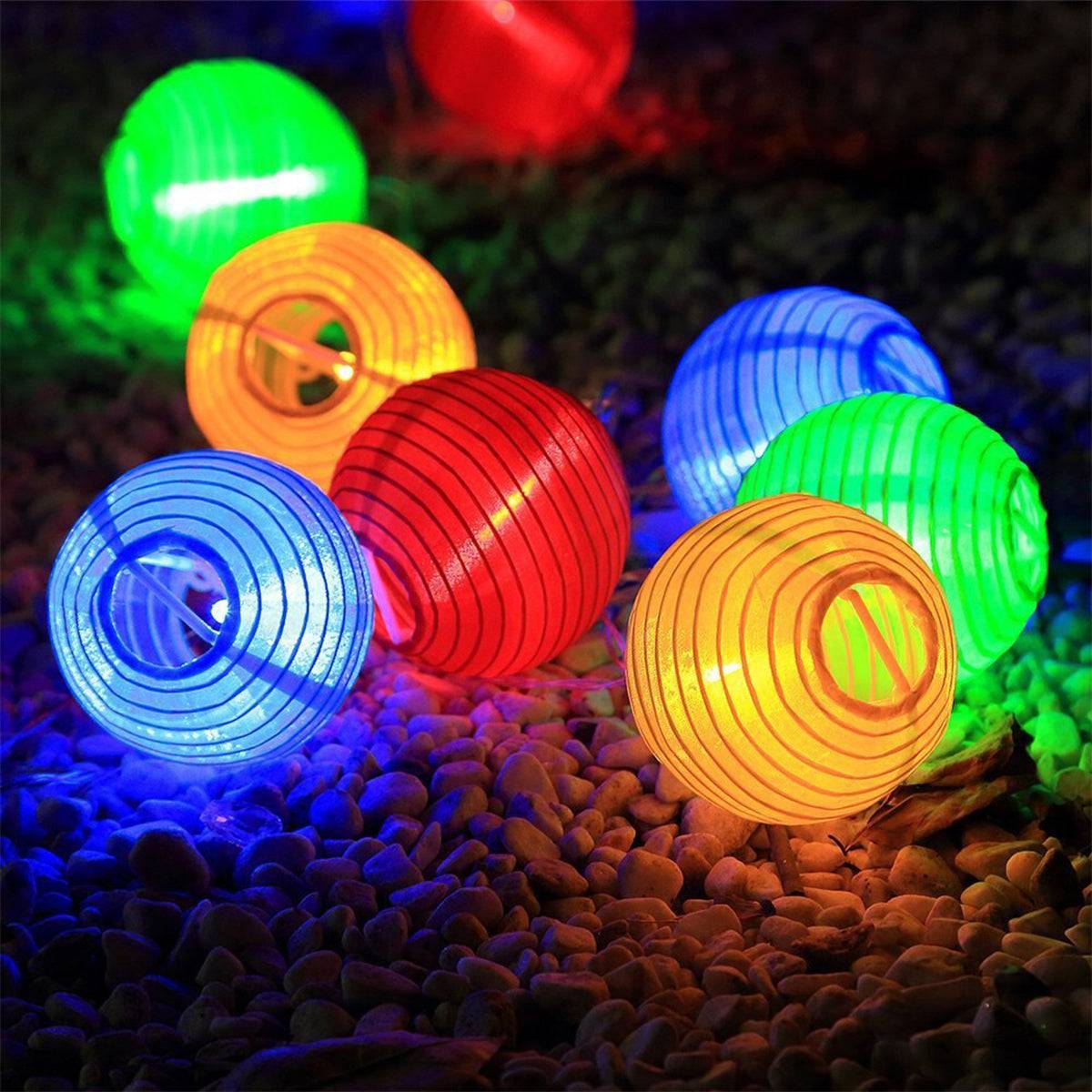 GloboStar® 71599 Αυτόνομο Ηλιακό Φωτιστικό Υφασμάτινη Κίτρινη Μπάλα Φ30cm LED SMD 1W 100lm με Ενσωματωμένη Μπαταρία 1200mAh - Φωτοβολταϊκό Πάνελ με Αισθητήρα Ημέρας-Νύχτας Αδιάβροχο IP65 Ψυχρό Λευκό 6000K - ledmania.gr