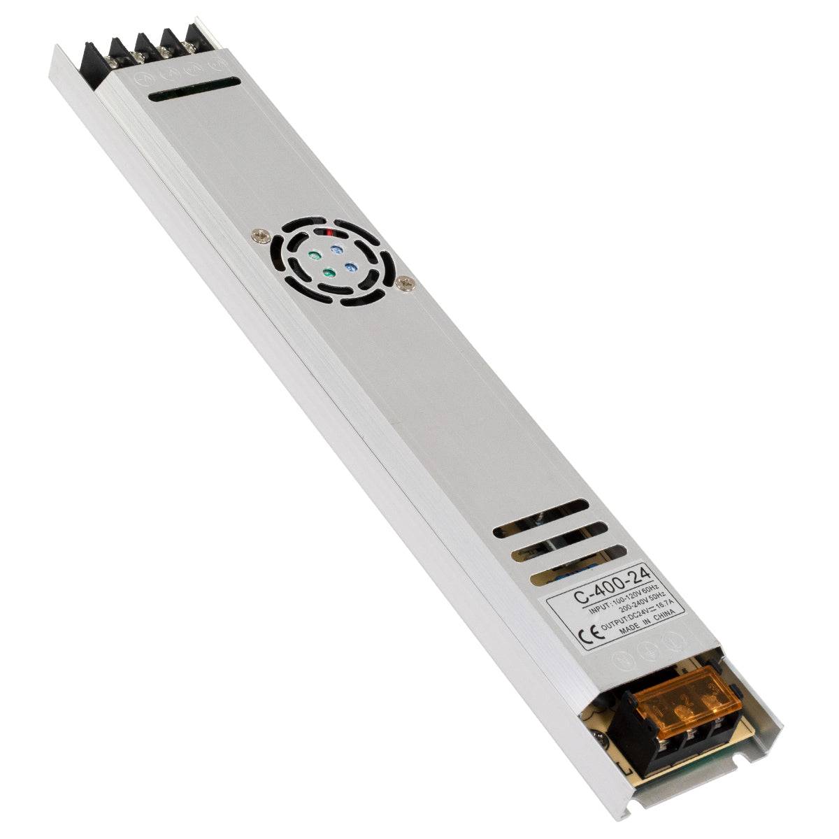 GloboStar® 73019 Τροφοδοτικό LED Ultra Slim 400W DC 24V 16.7A IP20 Μ31 x Π5.4 x Υ2.3cm - ledmania.gr